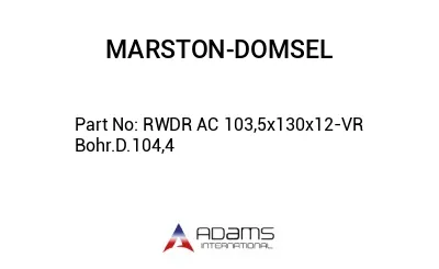 RWDR AC 103,5x130x12-VR Bohr.D.104,4 RWDR AC 103,5x130x12-VR Bohr.D.104,4