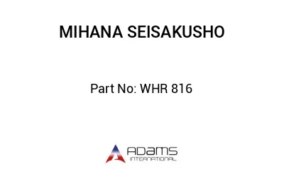 WHR 816 WHR 816